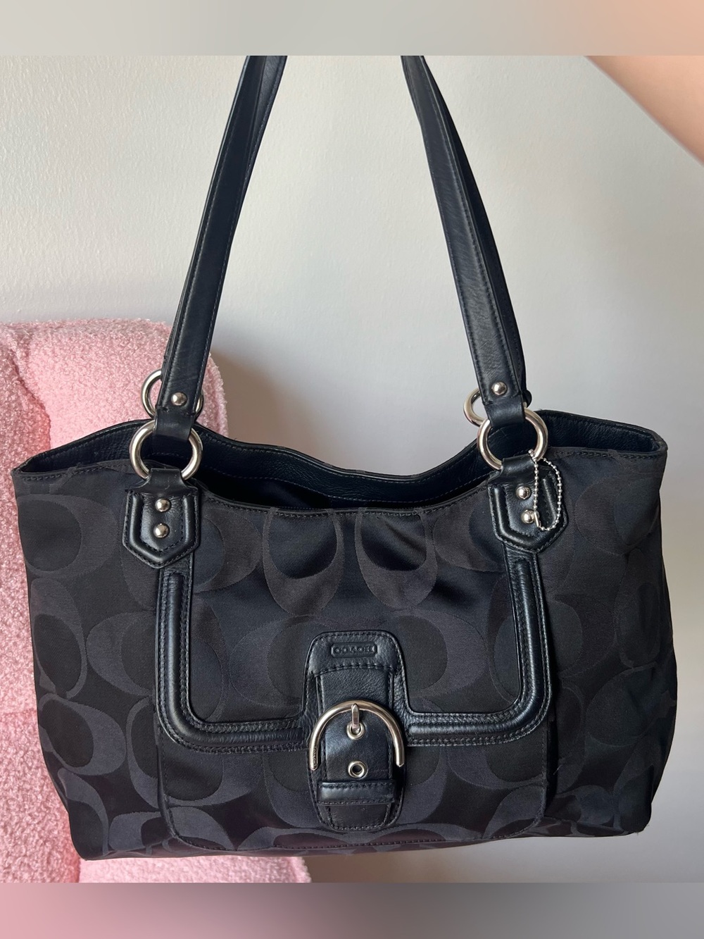 Coach Campbell Signature Belle Carryall Tote Bag